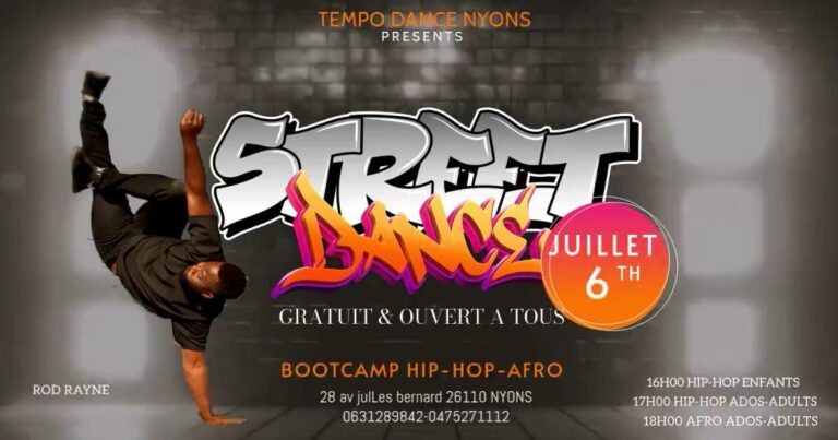 Stage Hip-Hop Afro le 06 juillet 2025